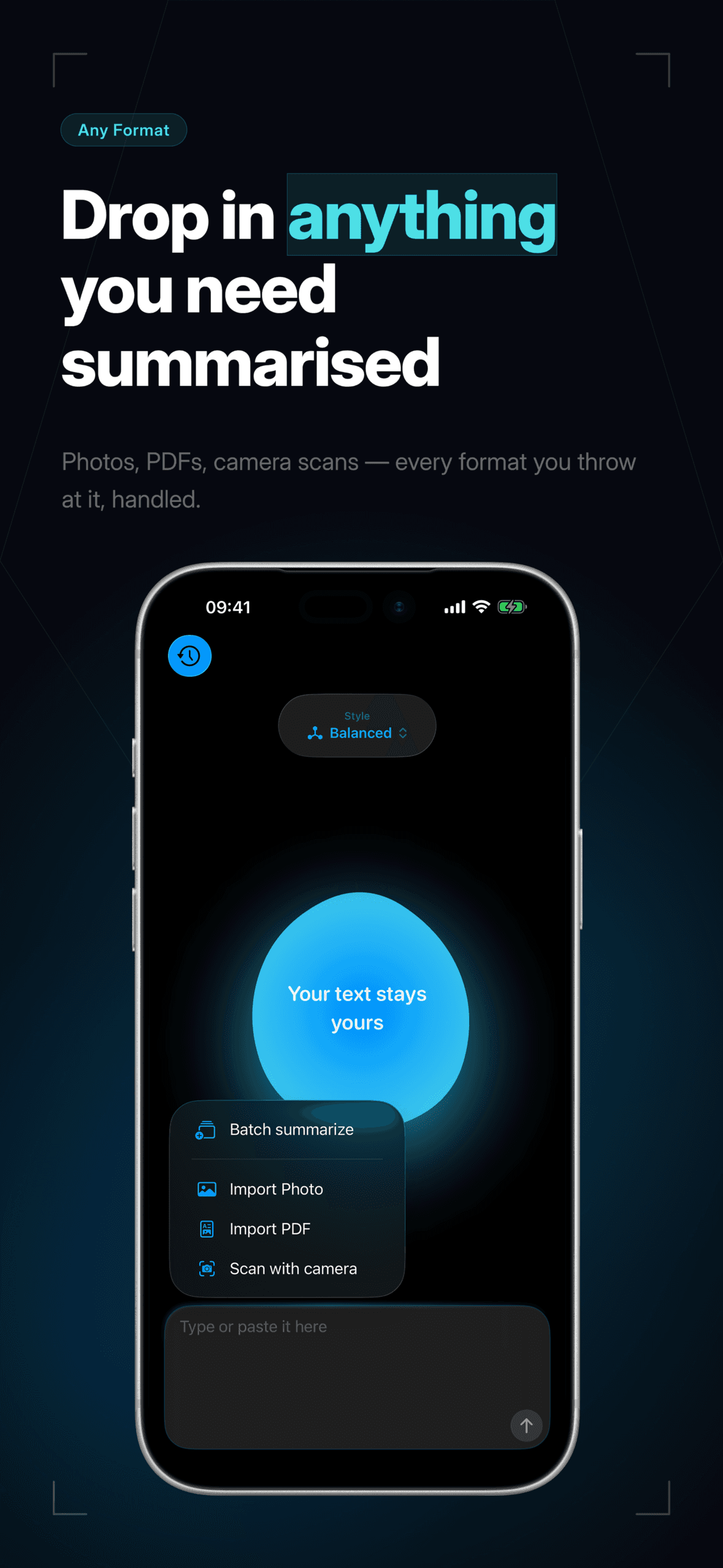 Corvo history on iPhone