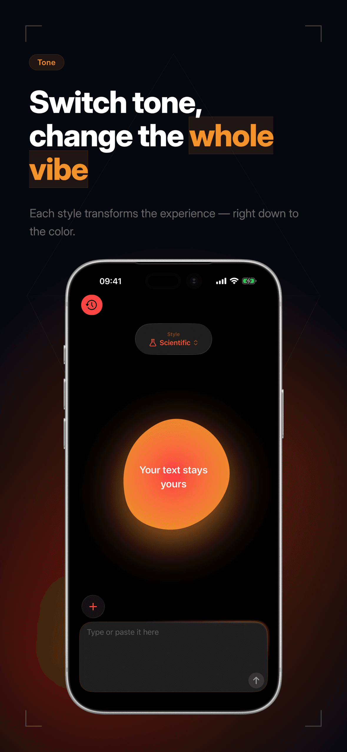 Corvo share extension on iPhone